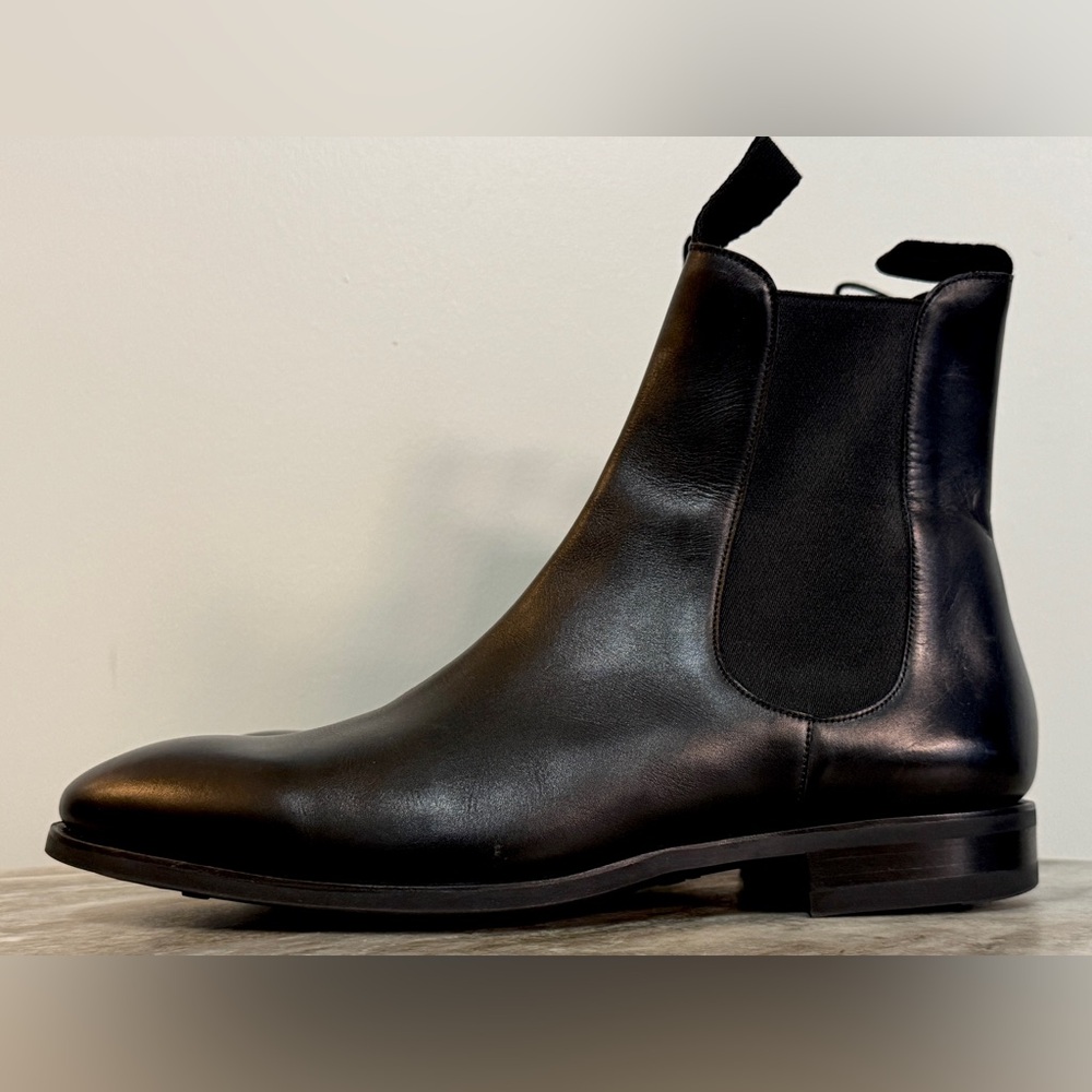 CARMINA BLACK LEATHER CHELSEA BOOT 80186 INCA UK 9 / US 10 Goodyear Spain $700 - Picture 6 of 13